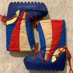 Moon Boots Vintage Blue Ref Tan
